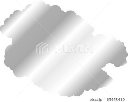 大きい雲 曇り フレーム 和風 リアル 年賀状 イラストのイラスト素材