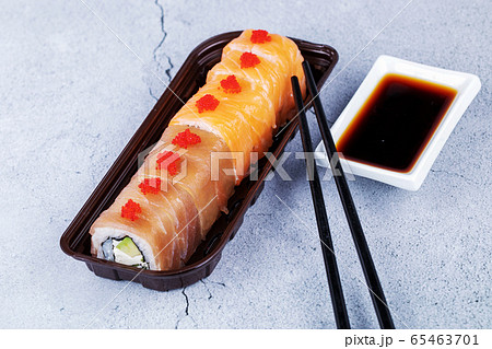 japanese sushi food. Maki ands rolls with tuna, salmon, shrimp, crab and avocado. japanese sushi food. Maki ands rolls with tuna, salmon, shrimp, crab and avocado. 65463701