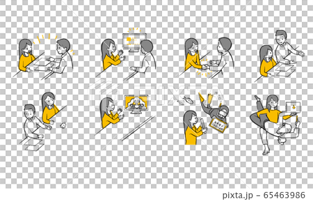 色々な打ち合わせイラスト 色々な打ち合わせイラスト 65463986
