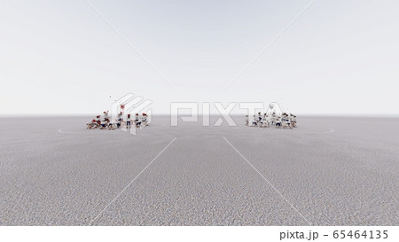 学校　運動会　玉入れ　観客無し　建物無し　イラスト46 65464135
