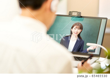 オンライン講師　オンライン教師　ウェビナー　イメージ 65465530