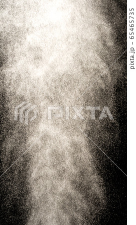 close up of spray water on black background close up of spray water on black background 65465735
