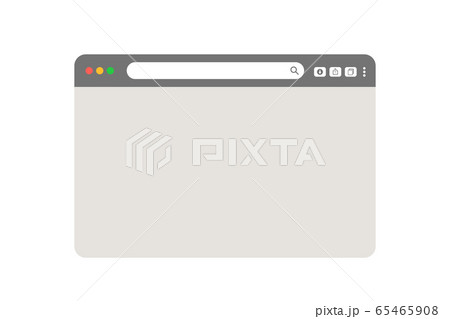 grey web browser isolated on white background vector 65465908