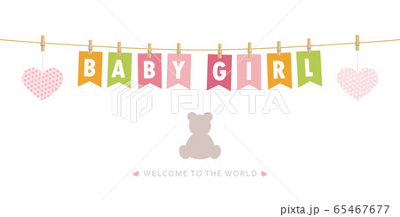 its a girl welcome greeting card for childbirth 65467677