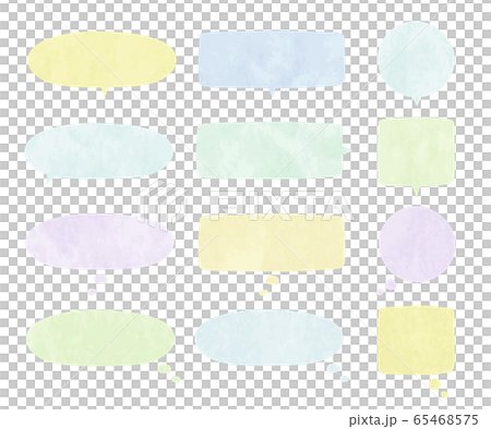 簡單的POP語音氣泡/插圖/手繪圖 65468575