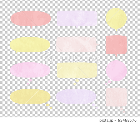 簡單的POP語音氣泡/插圖/手繪圖 65468576