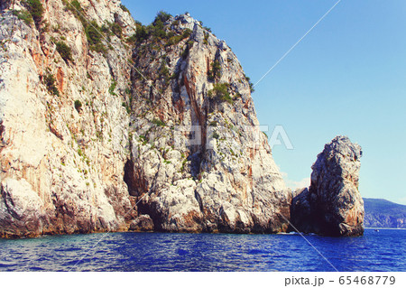 Rock from the sea near at Cape Palinuro Rock from the sea near at Cape Palinuro 65468779