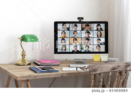 オンラインミーティング　ウェブ会議　イメージ 65469984