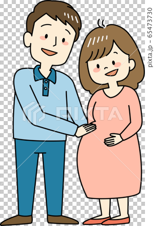 赤ちゃんを楽しみに待つ夫婦 65473730