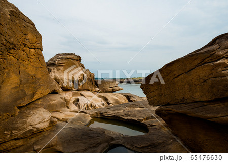 Natural of Rock Canyon in Mekhong River in Ubon Natural of Rock Canyon in Mekhong River in Ubon 65476630