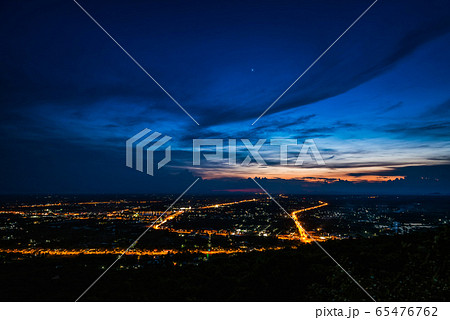 Aerial view landscape from the top of mountain Aerial view landscape from the top of mountain 65476762