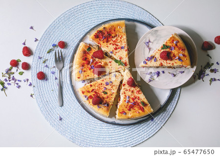 Raspberry baked cheesecake Raspberry baked cheesecake 65477650