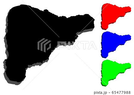 3D map of Easter Island 3D map of Easter Island 65477988