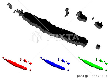 3D map of New Caledonia 3D map of New Caledonia 65478723