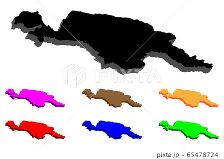 3D map of New Guinea 3D map of New Guinea 65478724