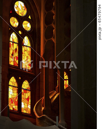 スペイン バルセロナ サグラダ・ファミリア 内部 ステンドグラス Sagrada Família スペイン バルセロナ サグラダ・ファミリア 内部 ステンドグラス Sagrada Família 65479794