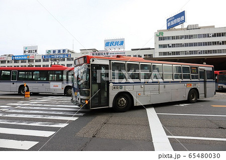 新潟 新潟市 新潟駅万代口バスターミナル 三菱ふそうエアロスターM 新潟 新潟市 新潟駅万代口バスターミナル 三菱ふそうエアロスターM 65480030
