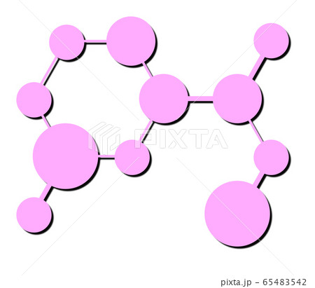 分子構造のイラスト素材