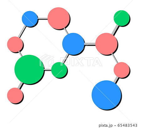 分子構造のイラスト素材