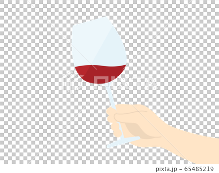 Illustration with a wine glass - Stock Illustration [65485219] - PIXTA