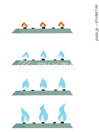 イラスト　火加減 65486746