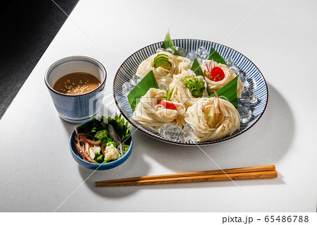 ひやむぎ Japanese very thin noodle(Somen) ひやむぎ Japanese very thin noodle(Somen) 65486788