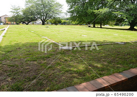 武蔵国国分寺跡 礎石（都立 武蔵国分寺公園／東京都国分寺市西元町） 65490200