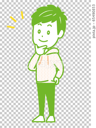 Intriguing man pose illustration Intriguing man pose illustration 65490853