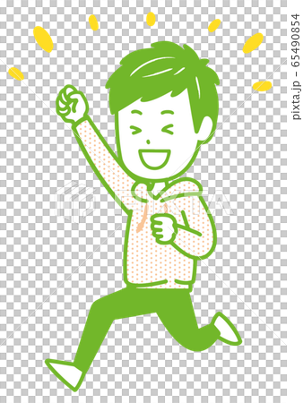 Guts pose men pose illustration 65490854