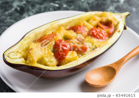 米茄子のチーズ焼き 65491615