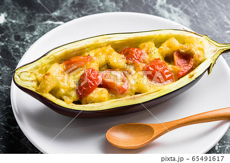 米茄子のチーズ焼き 65491617