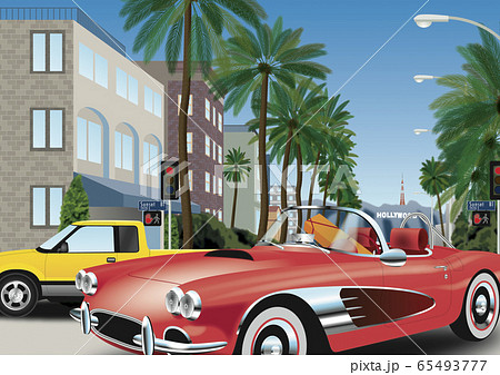 LA 街並みのイラスト LA 街並みのイラスト 65493777