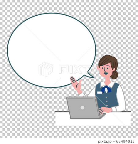 女銀行職員，上班族，計算機，空白，空白建議 65494013