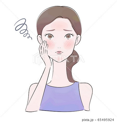 赤ら顔の女性 赤ら顔の女性 65495924