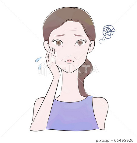 シワのある女性 65495926