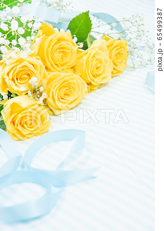 父の日の黄色いバラ 父の日の黄色いバラ 65499387