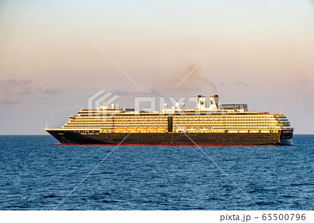MS WESTERDAM, the third ship of the Vista Class cruise ship owned by Holland America Line sails in the sea during the trip to Thailand. 65500796