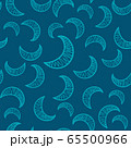 The endless pattern consists of manually drawn crescent moons. The blue crescent is chaotically scattered across the azure field to form a cute pattern for children s room wallpaper or wrapping paper. 65500966