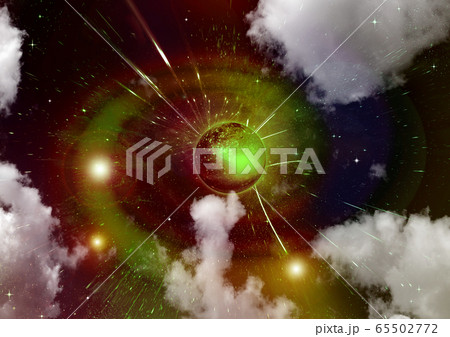 galaxy in a free space. 3D rendering 65502772