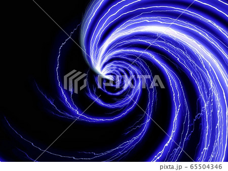 青い稲妻が渦巻く抽象的な背景 青い稲妻が渦巻く抽象的な背景 65504346