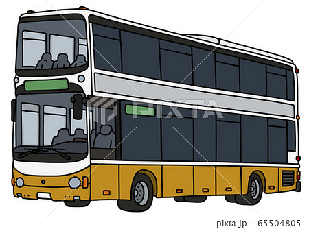 The yellow and white double decker 65504805