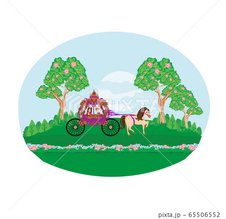 princess with prince in the carriage 65506552