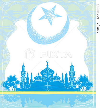 Ramadan Kareem background with moon and mosque 65506557