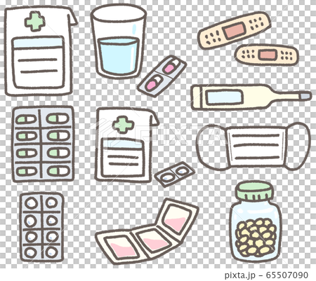 Set of daily medical items Set of daily medical items 65507090