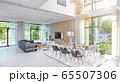 living room interior 3d illustration 65507306