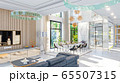 living room interior 3d illustration 65507315