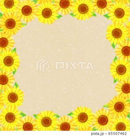背景素材 ひまわりのイラスト素材