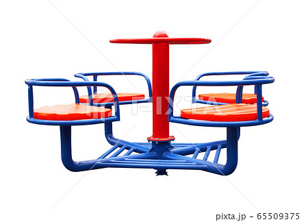 Merry-go-round isolated 65509375
