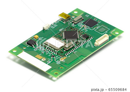 Electronic printed circuit board with chips and Electronic printed circuit board with chips and 65509684