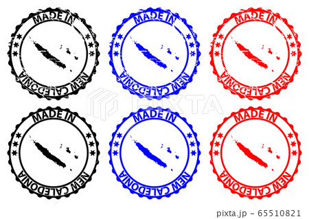 Made in New Caledonia rubber stamp 65510821